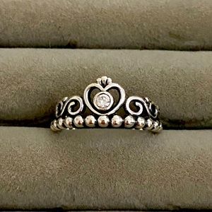 Pandora Princess Tiara Crown Ring (52)